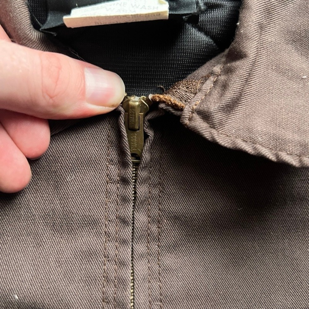 Vintage Red Kap Work Jacket Medium Brown 1970s USA Workwear - Picture 4 of 10